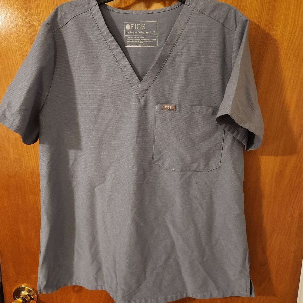 FIGS Catarina One Pocket Scrub Vapor Blue